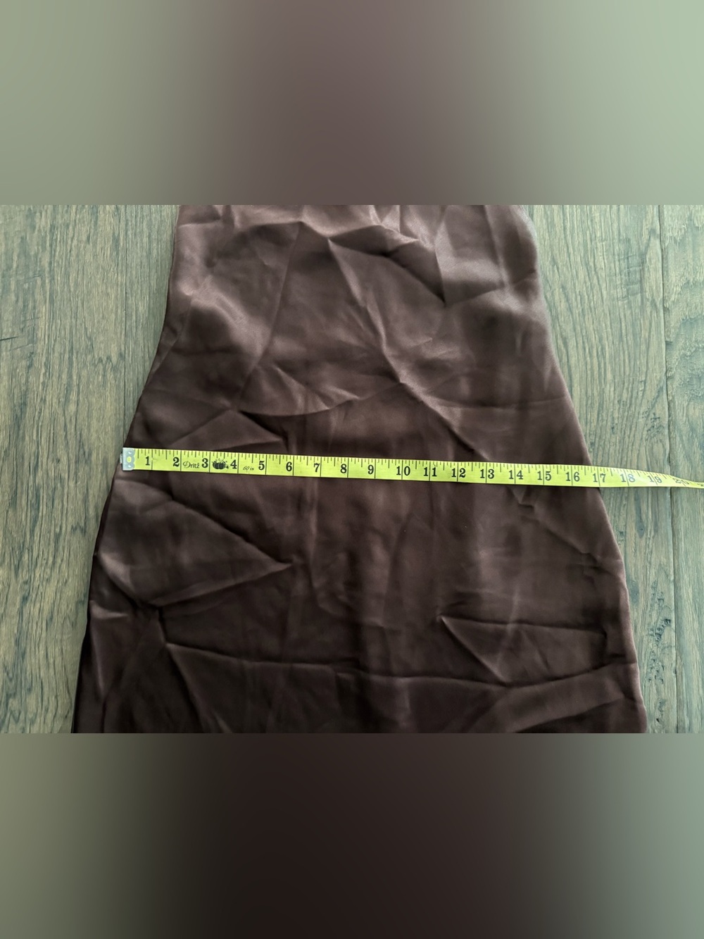 STAUD Juanita Maxi Dress Brown Satin - Picture 6 of 7